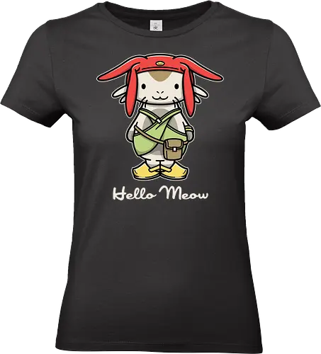 Hello Meow - Das Perfekte Mashup aus Kawaii & Geek - Anime-Mode, Popkultur, Geek-T-Shirt, kreatives Mashup, Kawaii-Stil, Space Dandy, Cat, Otaku-Stil, alternative Mode, Componente X, lustiges T-Shirt, Nerd-Geschenk, exklusive Drucke, Geek-Universum, Anime-Crossover - Standard T-Shirt (Women)