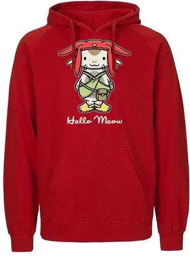 Hello Meow - Das Perfekte Mashup aus Kawaii & Geek - Anime-Mode, Popkultur, Geek-T-Shirt, kreatives Mashup, Kawaii-Stil, Space Dandy, Cat, Otaku-Stil, alternative Mode, Componente X, lustiges T-Shirt, Nerd-Geschenk, exklusive Drucke, Geek-Universum, Anime-Crossover - Fairtrade Hoodie