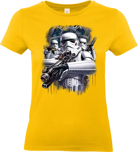 Elite Weiße Rüstung Weltraum Soldaten Sci-Fi - white armor soldier shirt, sci-fi elite trooper tee, space soldier apparel, imperial soldier shirt, science fiction warrior tee, futuristic soldier apparel, white helmet trooper shirt, sci-fi military tee, space warrior apparel, imperial army shirt, Space Opera, galaxy soldier tee, space combat shirt, sci-fi trooper apparel - Standard T-Shirt (Women)