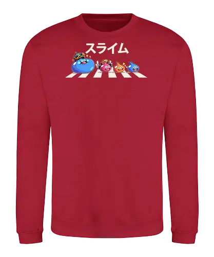 The Slimes - Quest, dragon, quest, Dragon, akira, slime, rpg, jrpg, Final, cute, abbey road - Sweatshirt