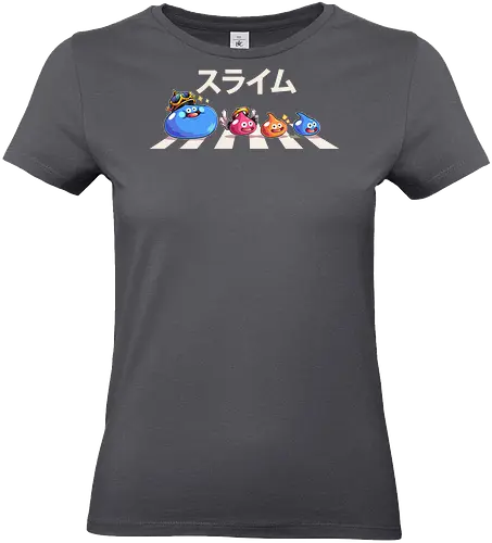 The Slimes - Quest, dragon, quest, Dragon, akira, slime, rpg, jrpg, Final, cute, abbey road - Standard T-Shirt (Women)