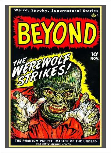 Vintage 1950er Werwolf Horror Comic