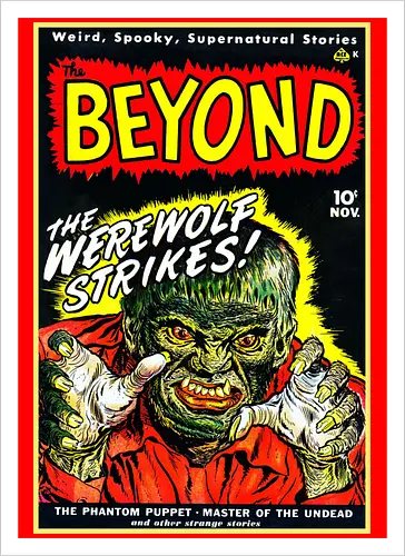 Vintage 1950er Werwolf Horror Comic