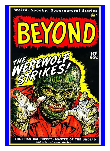Vintage 1950er Werwolf Horror Comic