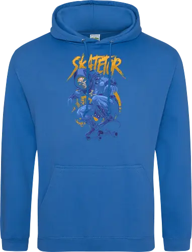 Skatetor – Skateboarding-Skeletor: Retro-Cartoon-Mashup