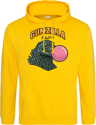 Retro Gumzilla Kaiju-Kaugummi-Parodie
