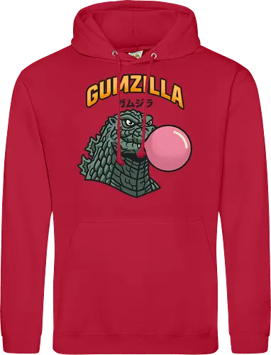 Retro Gumzilla Kaiju-Kaugummi-Parodie