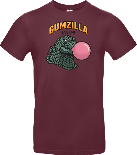 Retro Gumzilla Kaiju-Kaugummi-Parodie