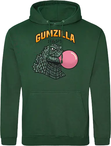 Retro Gumzilla Kaiju-Kaugummi-Parodie