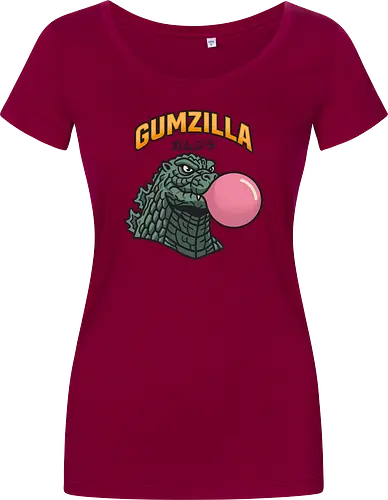 Retro Gumzilla Kaiju-Kaugummi-Parodie