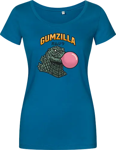 Retro Gumzilla Kaiju-Kaugummi-Parodie