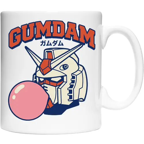 Retro GUNDAM RX-78-2 Kaugummi-Mecha-Parodie