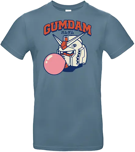 Retro GUNDAM RX-78-2 Kaugummi-Mecha-Parodie - Mashup, Anime, Klassischer Anime, Retro-Anime, Popkultur, Otaku, Japan, Gundam, Mecha, Roboter, RX-78-2, Mobile Suit, Kaugummi, Gummi, Parodie - Standard T-Shirt