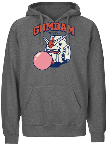 Retro GUNDAM RX-78-2 Kaugummi-Mecha-Parodie - Mashup, Anime, Klassischer Anime, Retro-Anime, Popkultur, Otaku, Japan, Gundam, Mecha, Roboter, RX-78-2, Mobile Suit, Kaugummi, Gummi, Parodie - Fairtrade Hoodie