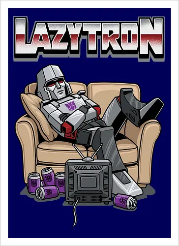 Lazytron: Megatron-Parodie – Lümmelnd auf der Couch