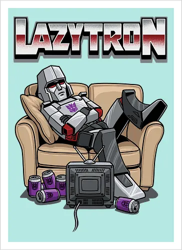 Lazytron: Megatron-Parodie – Lümmelnd auf der Couch