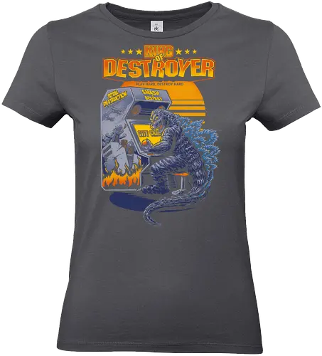 Kaiju-Monster beim Arcade-Videospiel – „City Crash“-Kunst - Standard T-Shirt (Women)