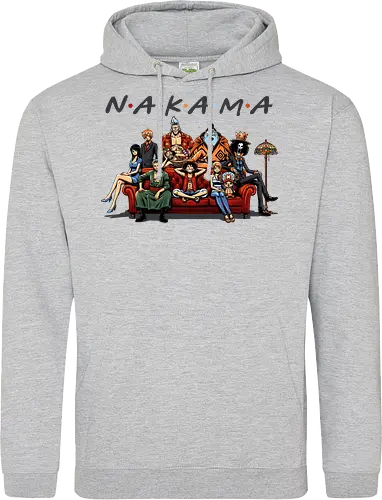Nakama-Freunde-Parodie – Pirate: Strohhutpiraten auf der Couch - Pirate, Straw Hat Pirates, Nakama, Friends TV Show Parody, The One With The Pirates, Roronoa Zoro, Nami, Sanji, Tony Tony Chopper, Nico Robin, Franky, Brook, Jinbe, Anime Crossover, Funny Anime, Sitcom Couch, Orange Couch, 90s Nostalgia, Pop Culture Mashup, Weeb, Otaku, Anime Streetwear, Grand Line, Anime Family - Standard Hoodie