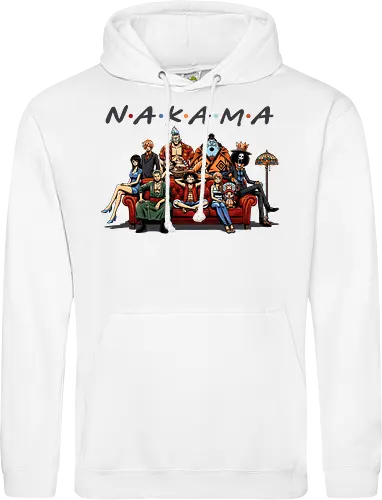Nakama-Freunde-Parodie – Pirate: Strohhutpiraten auf der Couch - Pirate, Straw Hat Pirates, Nakama, Friends TV Show Parody, The One With The Pirates, Roronoa Zoro, Nami, Sanji, Tony Tony Chopper, Nico Robin, Franky, Brook, Jinbe, Anime Crossover, Funny Anime, Sitcom Couch, Orange Couch, 90s Nostalgia, Pop Culture Mashup, Weeb, Otaku, Anime Streetwear, Grand Line, Anime Family - Standard Hoodie
