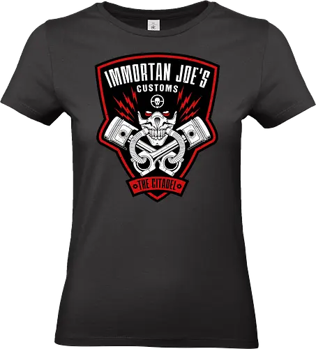 Immortan Joe - Die Zitadellen-Wut - Mad Max, Immortan Joe, War Boys, Postapokalyptisches T-Shirt, Geek-Kultur, Road Warrior, Mad Max Druck, Benzin und Ruhm, Nerd T-Shirt, Automobil-Apokalypse, Geek-Mode, Chaos-Überlebender, Wütende Motoren, Mad Max Fans - Standard T-Shirt (Women)