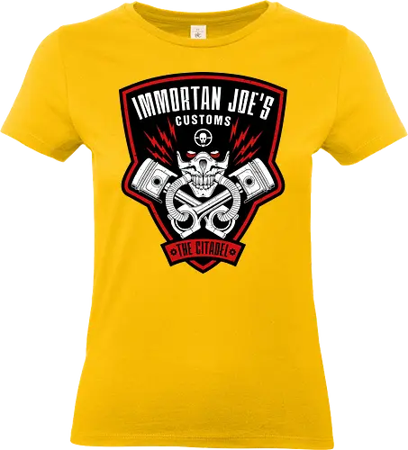 Immortan Joe - Die Zitadellen-Wut - Mad Max, Immortan Joe, War Boys, Postapokalyptisches T-Shirt, Geek-Kultur, Road Warrior, Mad Max Druck, Benzin und Ruhm, Nerd T-Shirt, Automobil-Apokalypse, Geek-Mode, Chaos-Überlebender, Wütende Motoren, Mad Max Fans - Standard T-Shirt (Women)