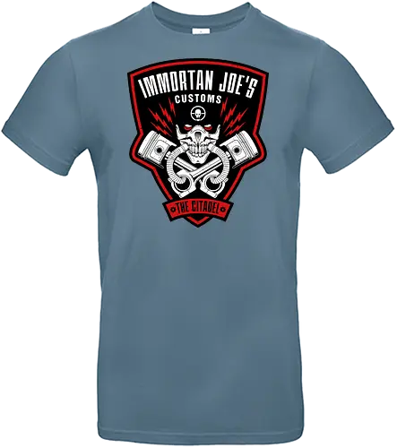 Immortan Joe - Die Zitadellen-Wut - Mad Max, Immortan Joe, War Boys, Postapokalyptisches T-Shirt, Geek-Kultur, Road Warrior, Mad Max Druck, Benzin und Ruhm, Nerd T-Shirt, Automobil-Apokalypse, Geek-Mode, Chaos-Überlebender, Wütende Motoren, Mad Max Fans - Standard T-Shirt