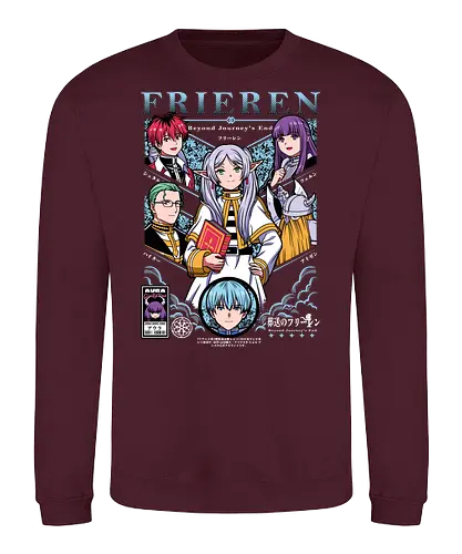 Frieren – Beyond the Journey - frieren, sousou no frieren, elf mage, anime fantasy, magic anime, adventure manga, anime elf, fantasy journey - Sweatshirt