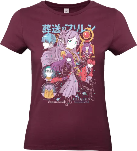 Heroes Beyond Journey - frieren, fern, stark, fantasy anime, elf mage, adventure anime, anime party, magical journey - Standard T-Shirt (Women)