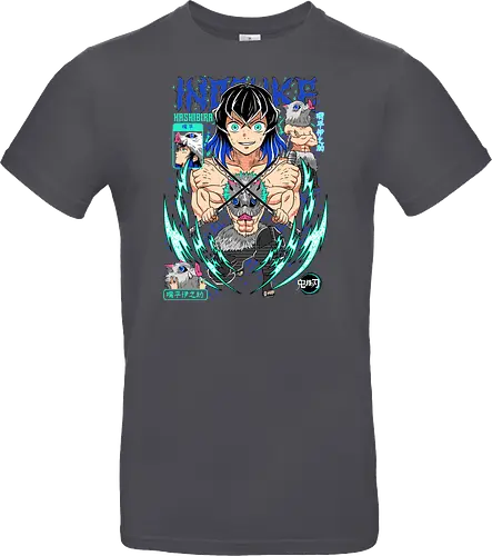 Beast Breathing Fury - inosuke, Slayer, hashibira inosuke, beast breathing, anime warrior, boar mask, anime battle, nichirin blades - Standard T-Shirt