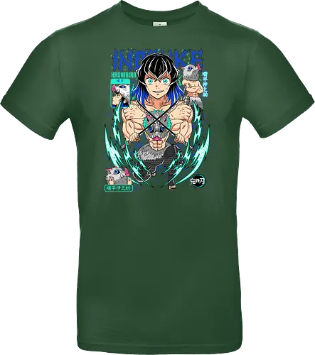 Beast Breathing Fury - inosuke, Slayer, hashibira inosuke, beast breathing, anime warrior, boar mask, anime battle, nichirin blades - Standard T-Shirt