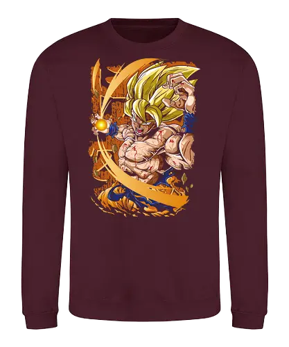 Ssj Awakening - anime warrior, saiyan power, anime battle, kamehameha, dbz, goku, ssj - Sweatshirt