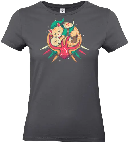 Hero of Nap Time - gamer, game, retro, fantasy, adventure, cat, geek, nerd, kawaii, cute, cozy, sleepy, hero, pixel, nostalgic, rpg, magical, fantasycore, cartoon, otaku - Standard T-Shirt (Women)