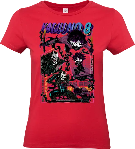 Kafka vs Hoshina – Kaiju Showdown - kaiju no 8, kafka hibino, hoshina, anime battle, kaiju fight, defense force, anime action, monster anime - Standard T-Shirt (Women)
