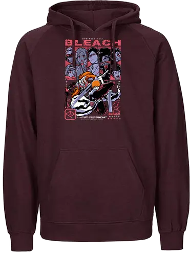 Soul Reaper Legacy - bleach, ichigo kurosaki, soul reaper, shinigami, anime swordsman, hollow mask, anime battle, bankai - Fairtrade Hoodie