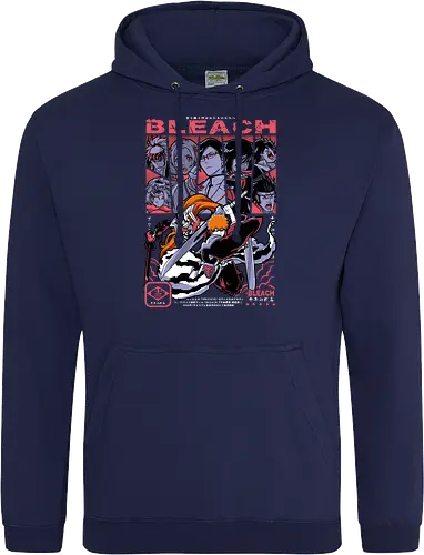 Soul Reaper Legacy - bleach, ichigo kurosaki, soul reaper, shinigami, anime swordsman, hollow mask, anime battle, bankai - Standard Hoodie