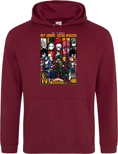 Hero Society - Academia, deku, ua academy, anime heroes, shonen anime, quirk power, anime battle, hero costume - Standard Hoodie