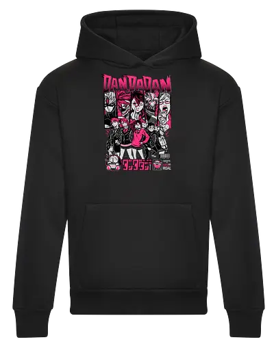 Paranormal Squad - dandadan, momo ayase, okarun, supernatural anime, alien anime, yokai battle, anime comedy, paranormal action - Heavyweight Hoodie