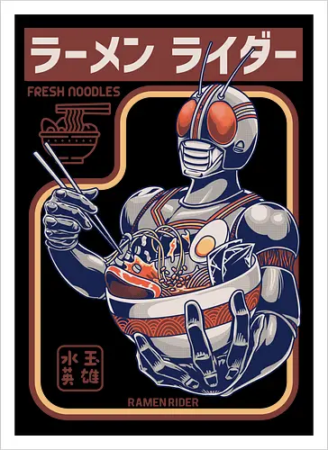 Kamen Rider isst Ramen-Nudeln – lustige Parodie