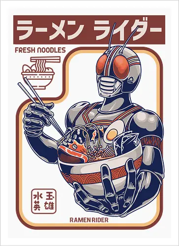 Kamen Rider isst Ramen-Nudeln – lustige Parodie