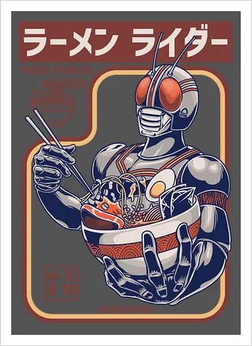 Kamen Rider isst Ramen-Nudeln – lustige Parodie
