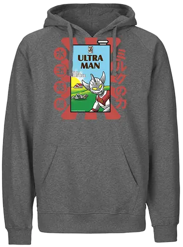 Ultraman-Retro-Milchkarton-Parodie – Lustiges Tokusatsu - Ultraman, Retro-Milchkarton, lustige Tokusatsu-Parodie, japanischer Superheld, Kaiju-Kampf, Ultra Milk, Full Justice, 3 Minuten Ausdauer, Vintage-Verpackungsparodie, Tokusatsu-Held, Popkultur-Mashup, japanische Science-Fiction, Nerd-Humor, Otaku-Komödie, nostalgisches Fernsehen, lustiger Superheld, Milchkarton-Parodie, asiatische Getränkeästhetik, Polka-Dot-Held, Anime-Streetwear - Fairtrade Hoodie