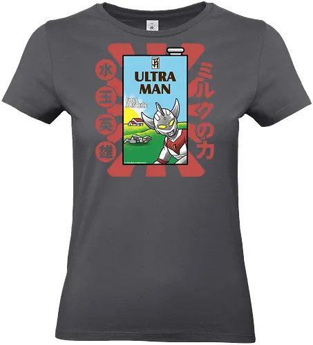 Ultraman-Retro-Milchkarton-Parodie – Lustiges Tokusatsu - Ultraman, Retro-Milchkarton, lustige Tokusatsu-Parodie, japanischer Superheld, Kaiju-Kampf, Ultra Milk, Full Justice, 3 Minuten Ausdauer, Vintage-Verpackungsparodie, Tokusatsu-Held, Popkultur-Mashup, japanische Science-Fiction, Nerd-Humor, Otaku-Komödie, nostalgisches Fernsehen, lustiger Superheld, Milchkarton-Parodie, asiatische Getränkeästhetik, Polka-Dot-Held, Anime-Streetwear - Standard T-Shirt (Women)