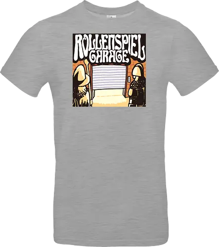 Logo des Podcasts RollenspielGarage. Design by CrlBox. Feuerball!