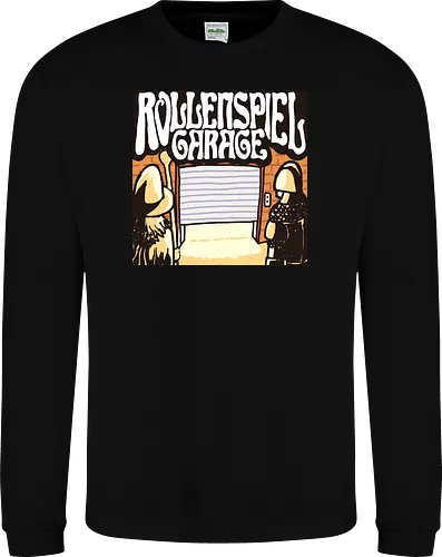 Logo des Podcasts RollenspielGarage. Design by CrlBox. Feuerball!