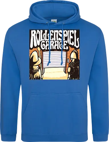 Logo des Podcasts RollenspielGarage. Design by CrlBox. Feuerball!