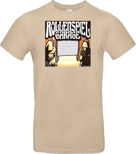Logo des Podcasts RollenspielGarage. Design by CrlBox. Feuerball!