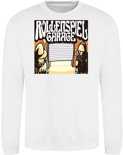 Logo des Podcasts RollenspielGarage. Design by CrlBox. Feuerball!
