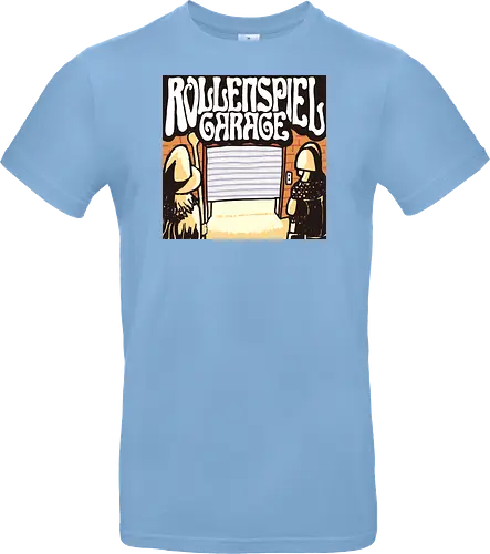 Logo des Podcasts RollenspielGarage. Design by CrlBox. Feuerball!