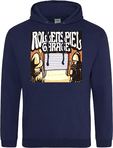 Logo des Podcasts RollenspielGarage. Design by CrlBox. Feuerball!