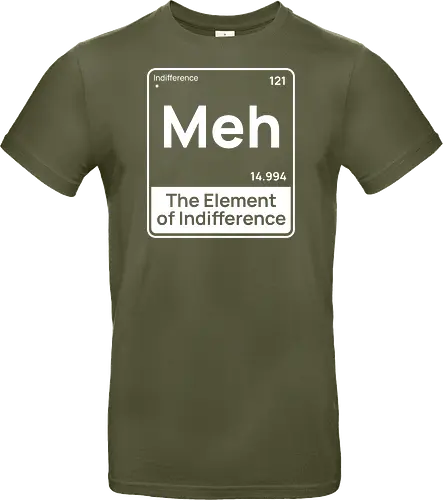 Meh The Element of Indifference Minimalist Humor 